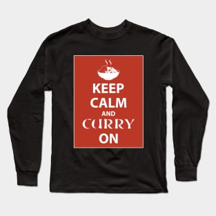 Keep Calm and Curry On Long Sleeve T-Shirt